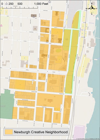 Newburgh Creative Neighborhood - map image